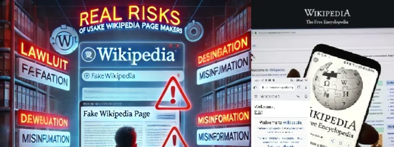 Real Risks of Using Fake Wikipedia Page Makers
