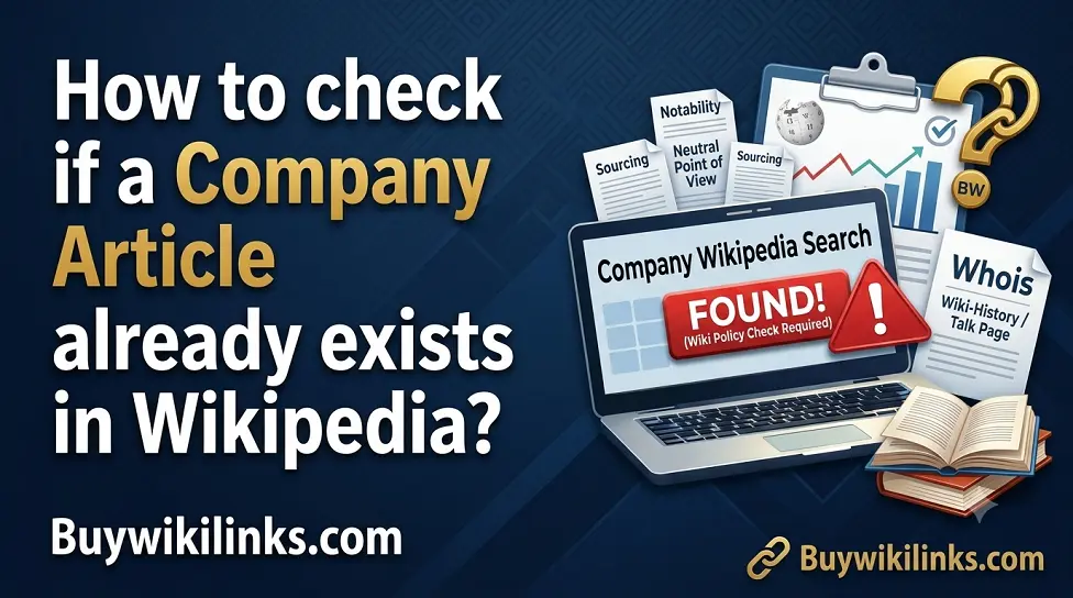 Check Whether a Company Article Already Exists