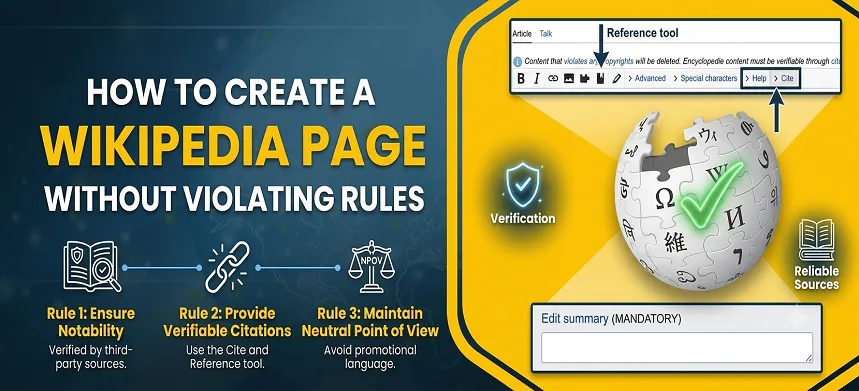 Create a Wikipedia Page Without Violating