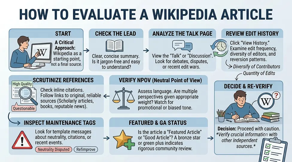 How to Evaluate a Wikipedia Article