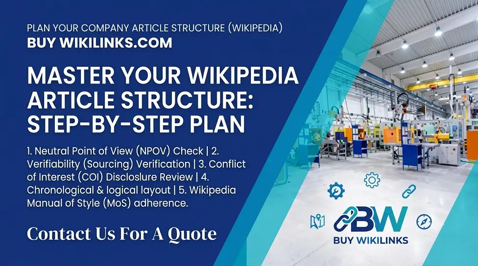 Plan the Company Article Structure wikipedia