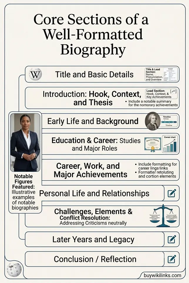 Recommended Wikipedia Biography Structure