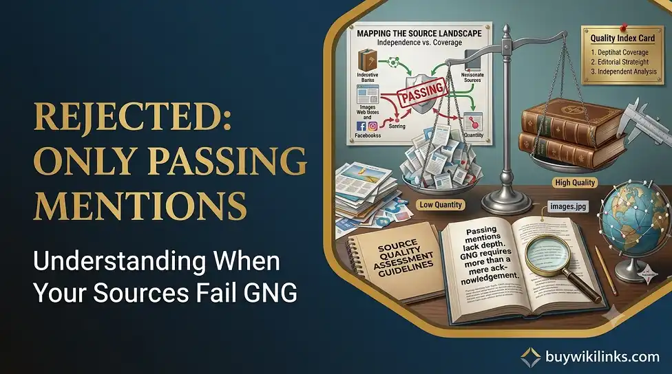 Sources Contain Only Passing Mentions