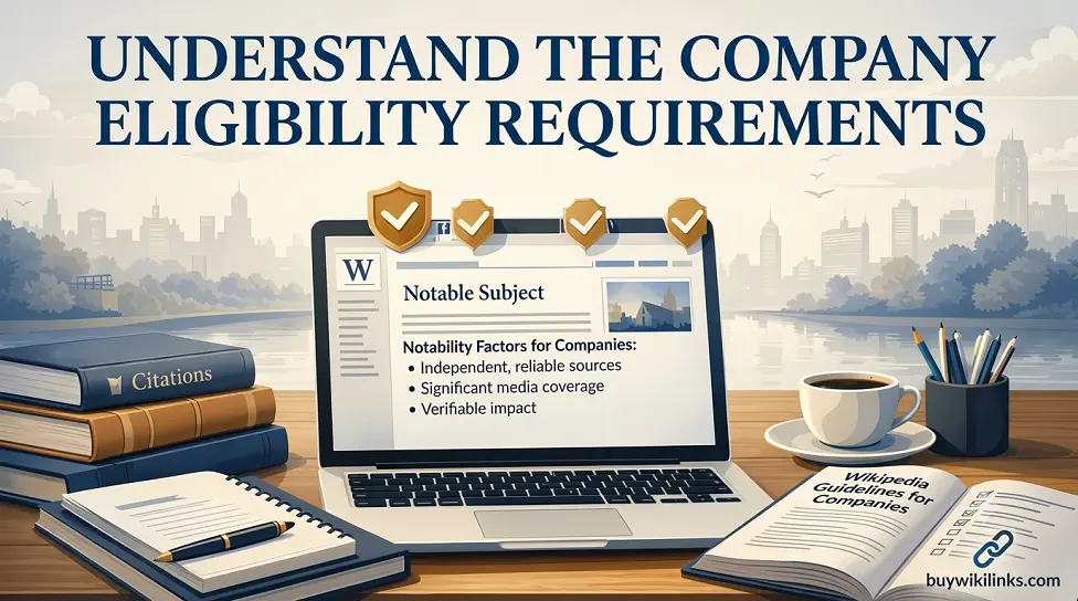 Understand the Company Eligibility Requirements on Wikipedia