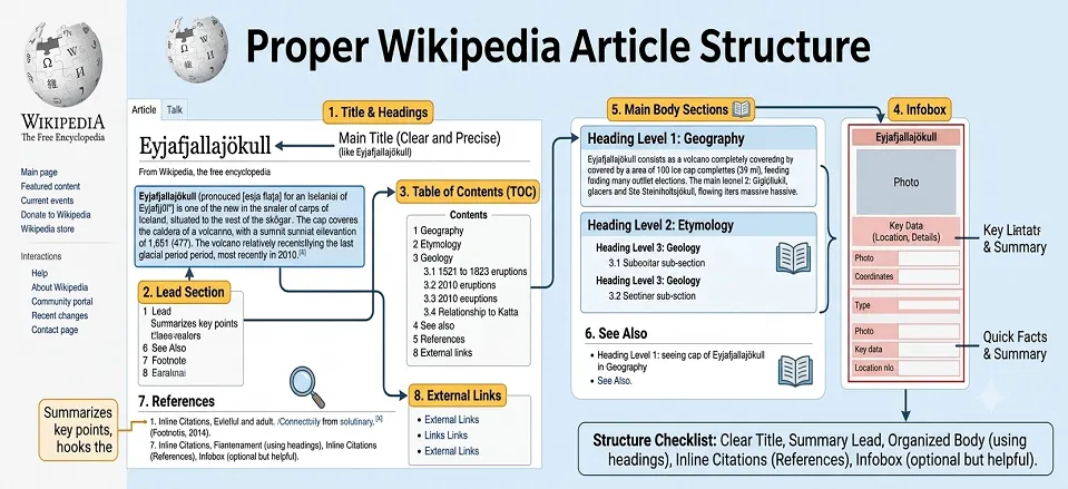 Use a Proper Wikipedia Article Structure