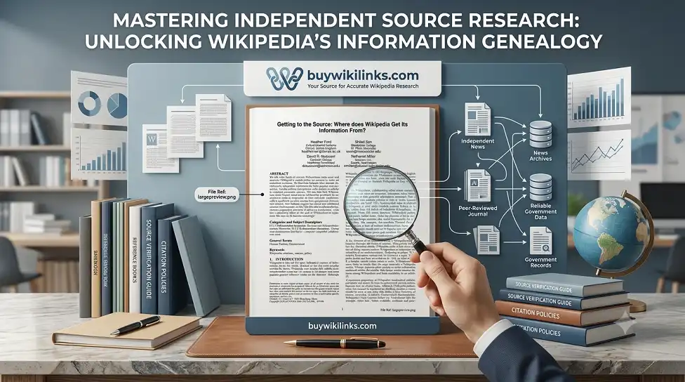 Wikipedia Independent Source Research
