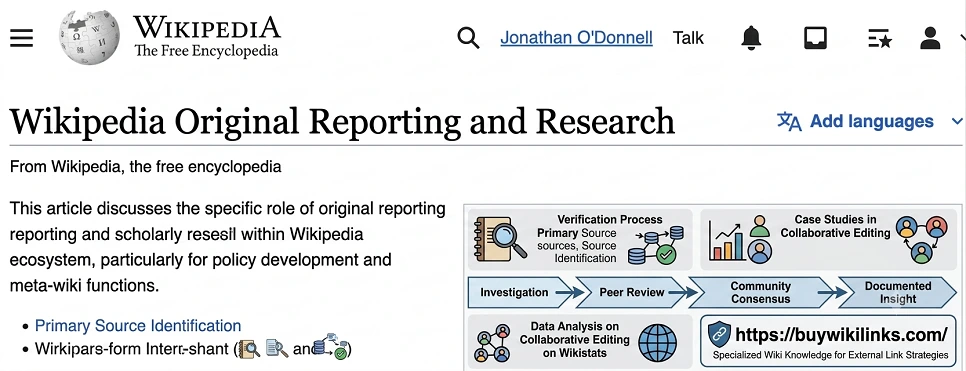 Wikipedia Original Reporting and Research