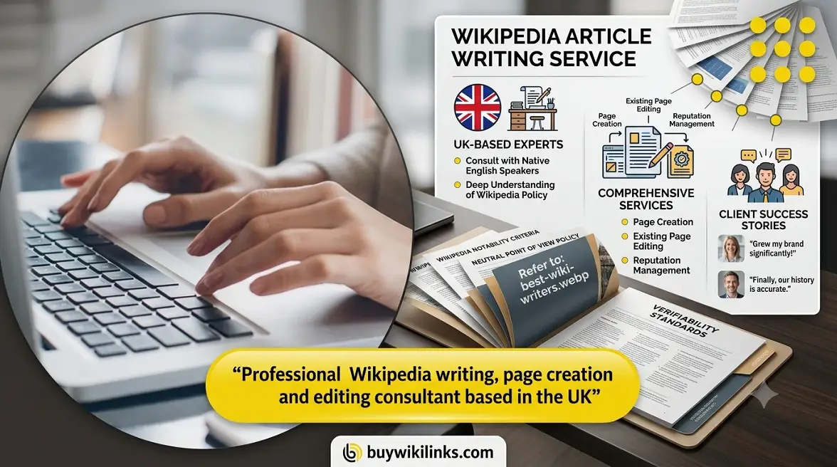 Wikipedia article writing service