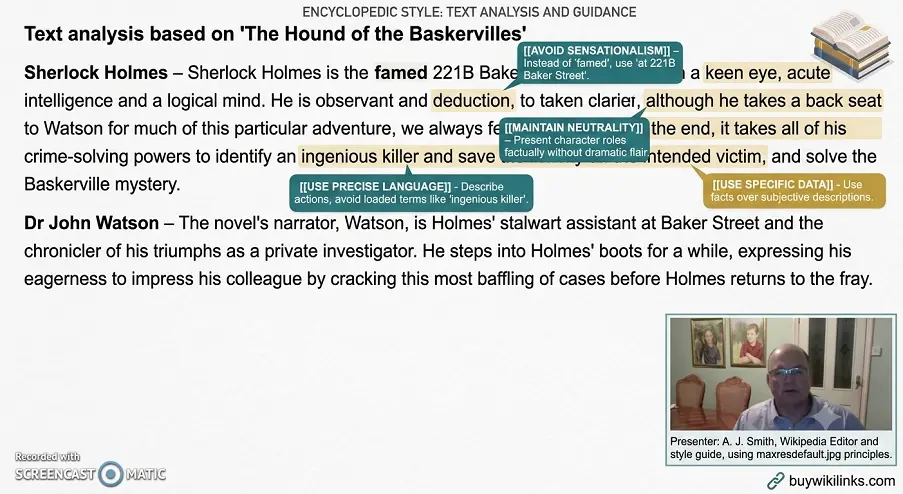 Writing in an Encyclopedic Style
